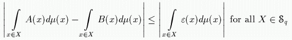 Measure preserved data with an error